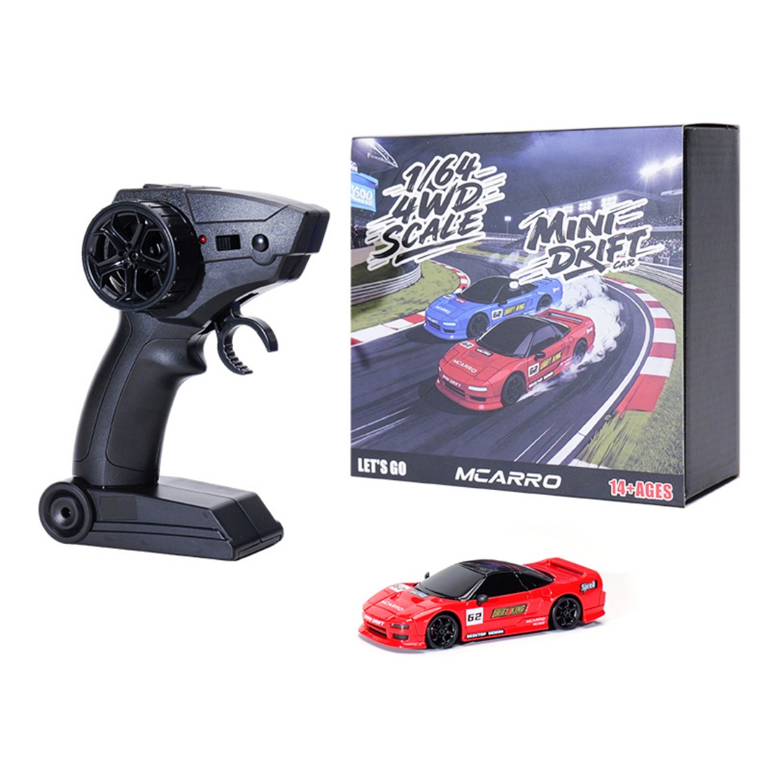 Rc Hobby Light - Миниатюрная радиоуправляемая дрифт-машина 1/64, 2.4G, 4WD,