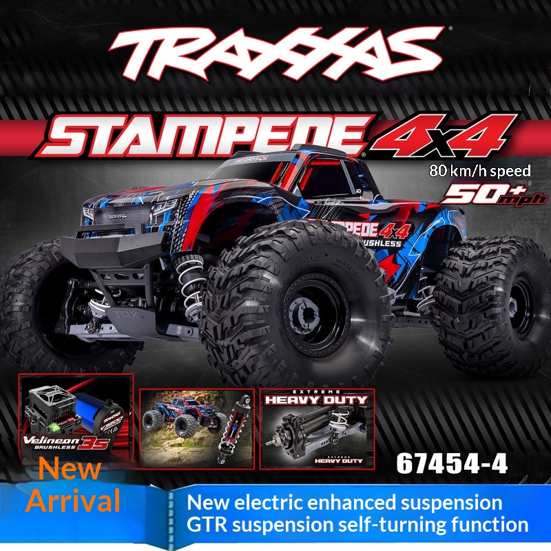 Rc Hobby Monster Truck - Радиоуправляемый внедорожный монстр-трак Stampede 4x4 1/10