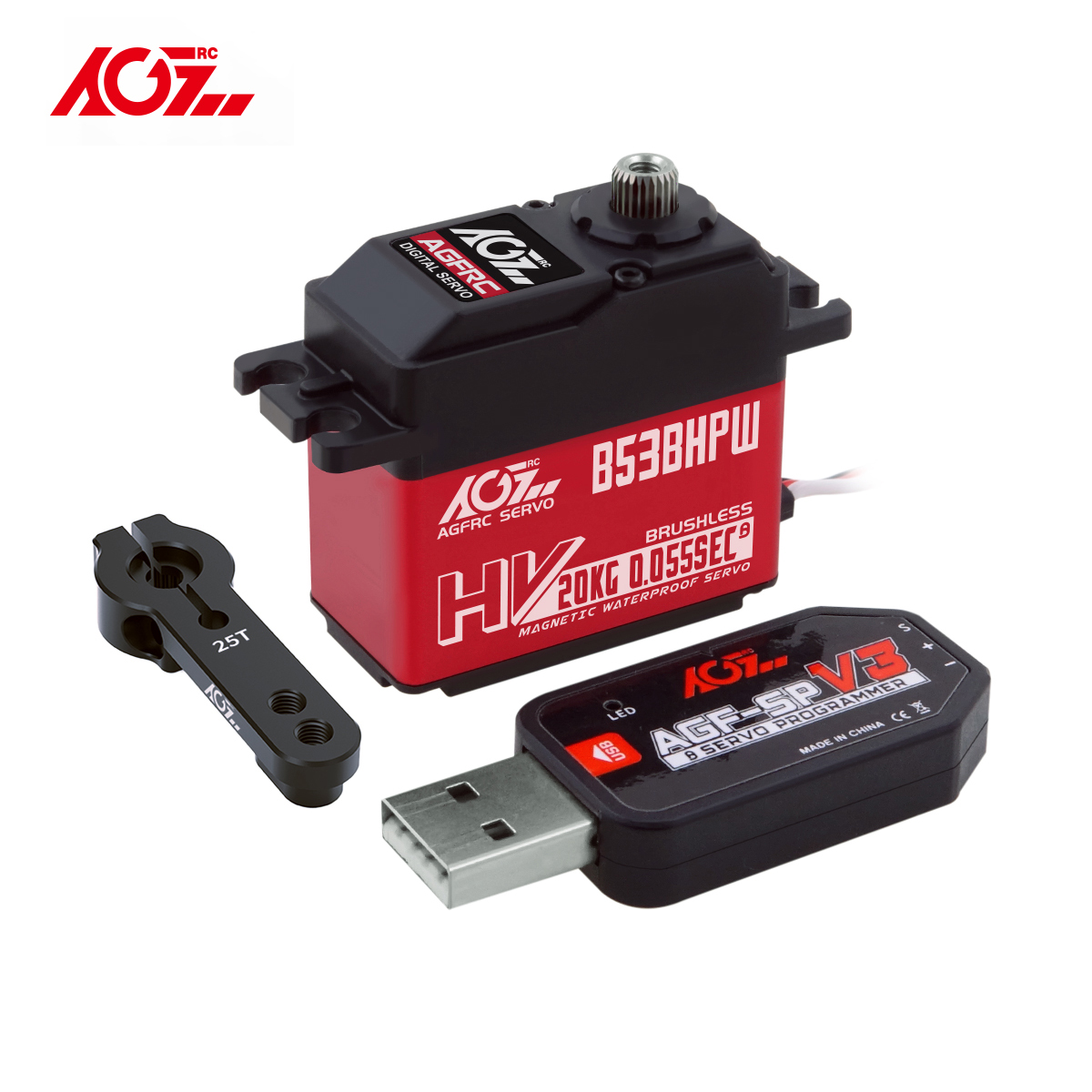 Сервопривод AGFRC B53BHPW HV S – обзор и цена Rc Hobby Shops