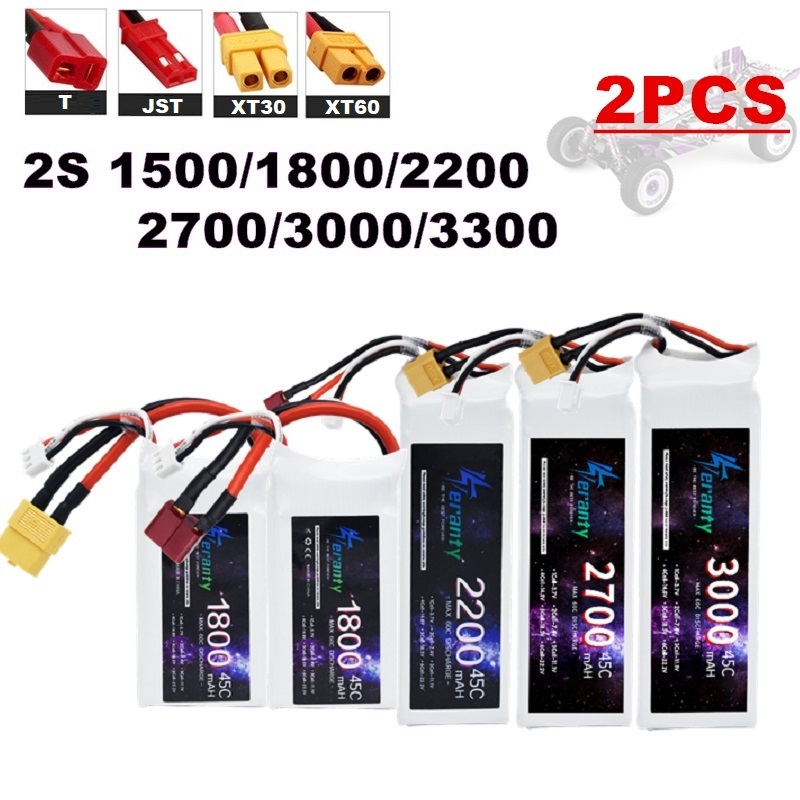 2 шт. 7,4 В Lipo 2S аккумулято – обзор и цена Rc Hobby Grade Car
