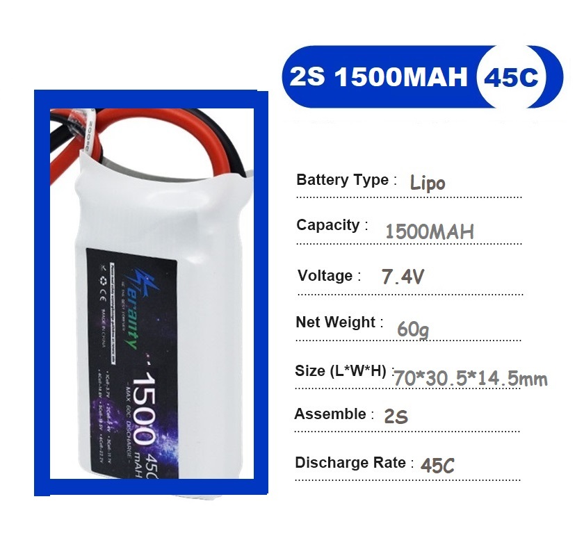 2 шт. 7,4 В Lipo 2S аккумулято – обзор и цена Rc Hobby Grade Car