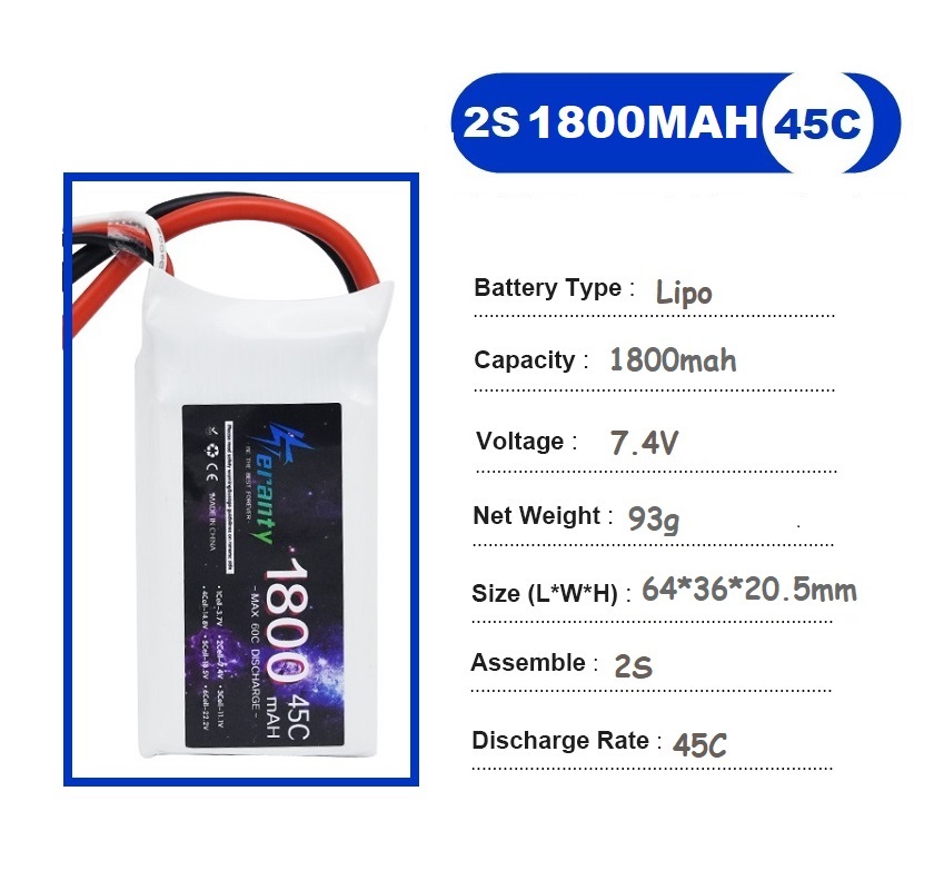 2 шт. 7,4 В Lipo 2S аккумулято – обзор и цена Rc Hobby Grade Car