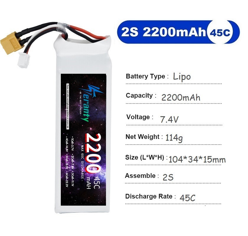 2 шт. 7,4 В Lipo 2S аккумулято – обзор и цена Rc Hobby Grade Car